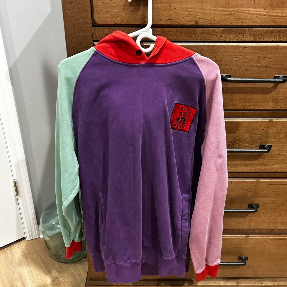 Teddy Fresh Color Block Hoodie